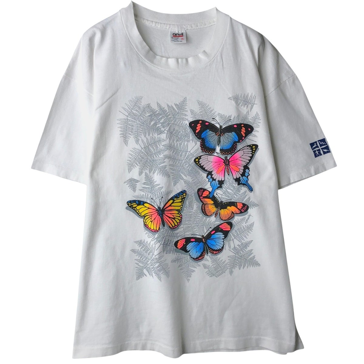 古着 90年代 アンビル Anvil カエル柄 プリントTシャツ USA製 メンズXL