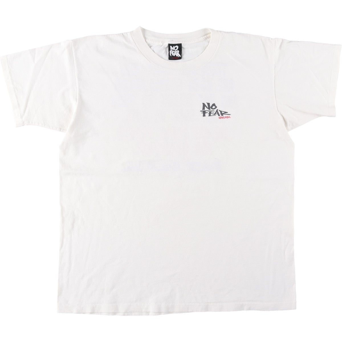 古着 90年代 ノーフィア NO FEAR ロゴプリントTシャツ USA製 メンズL