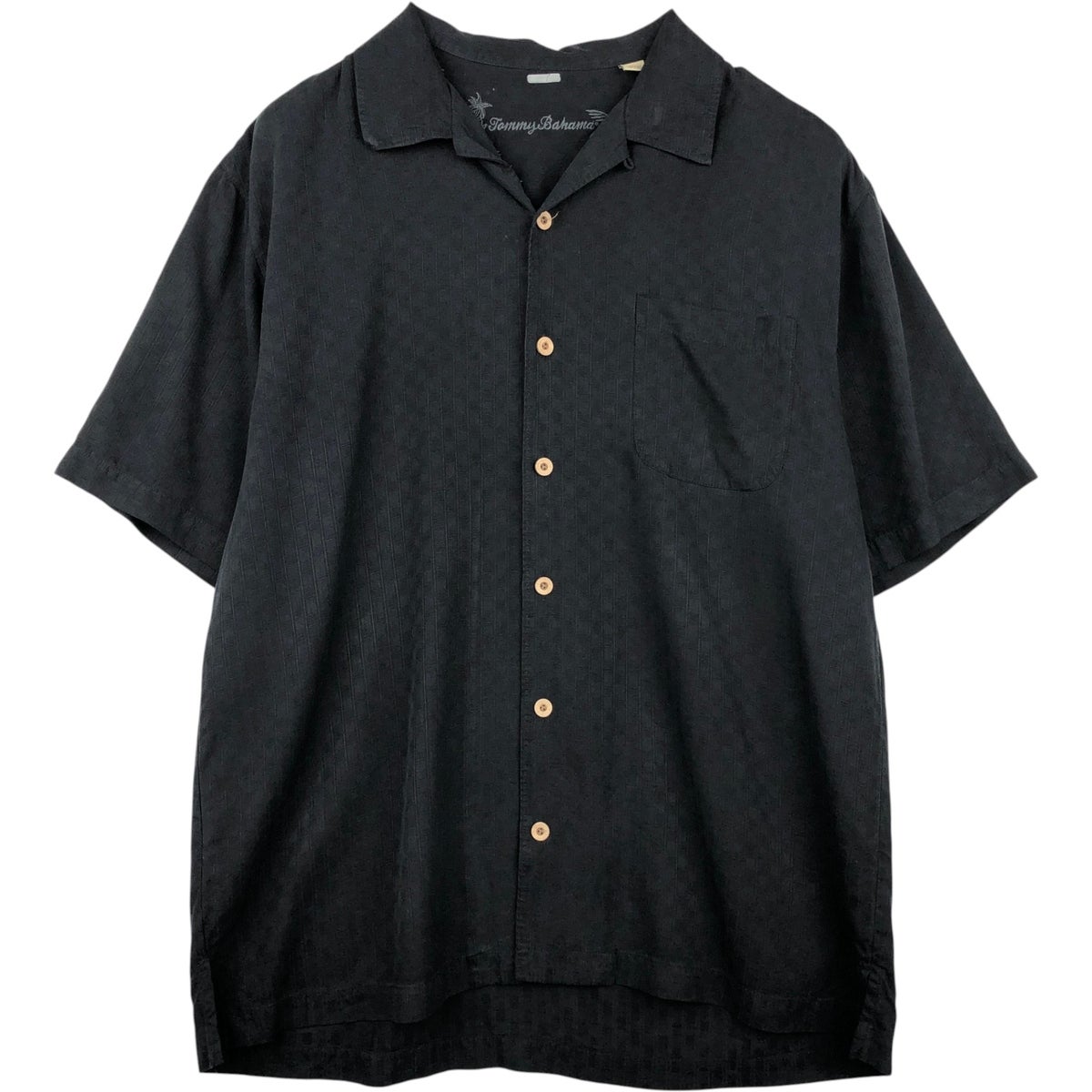 古着 トミーバハマ TOMMY BAHAMA 半袖 オープンカラー シルクシャツ