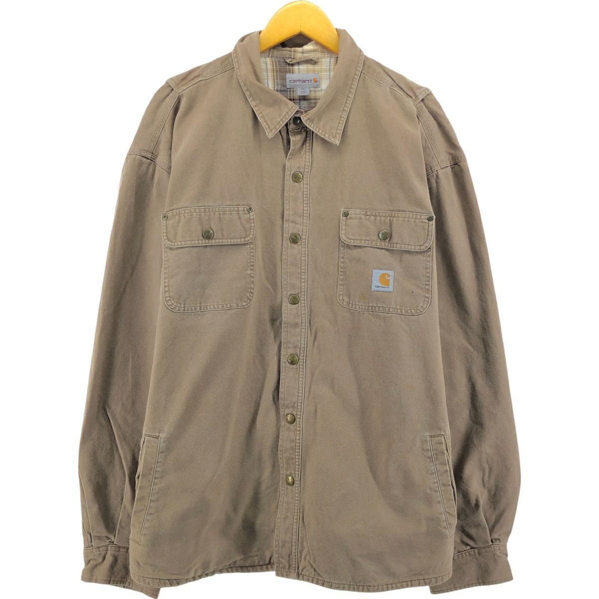 古着 カーハート Carhartt 長袖 ダックワークシャツ メンズXXL相当