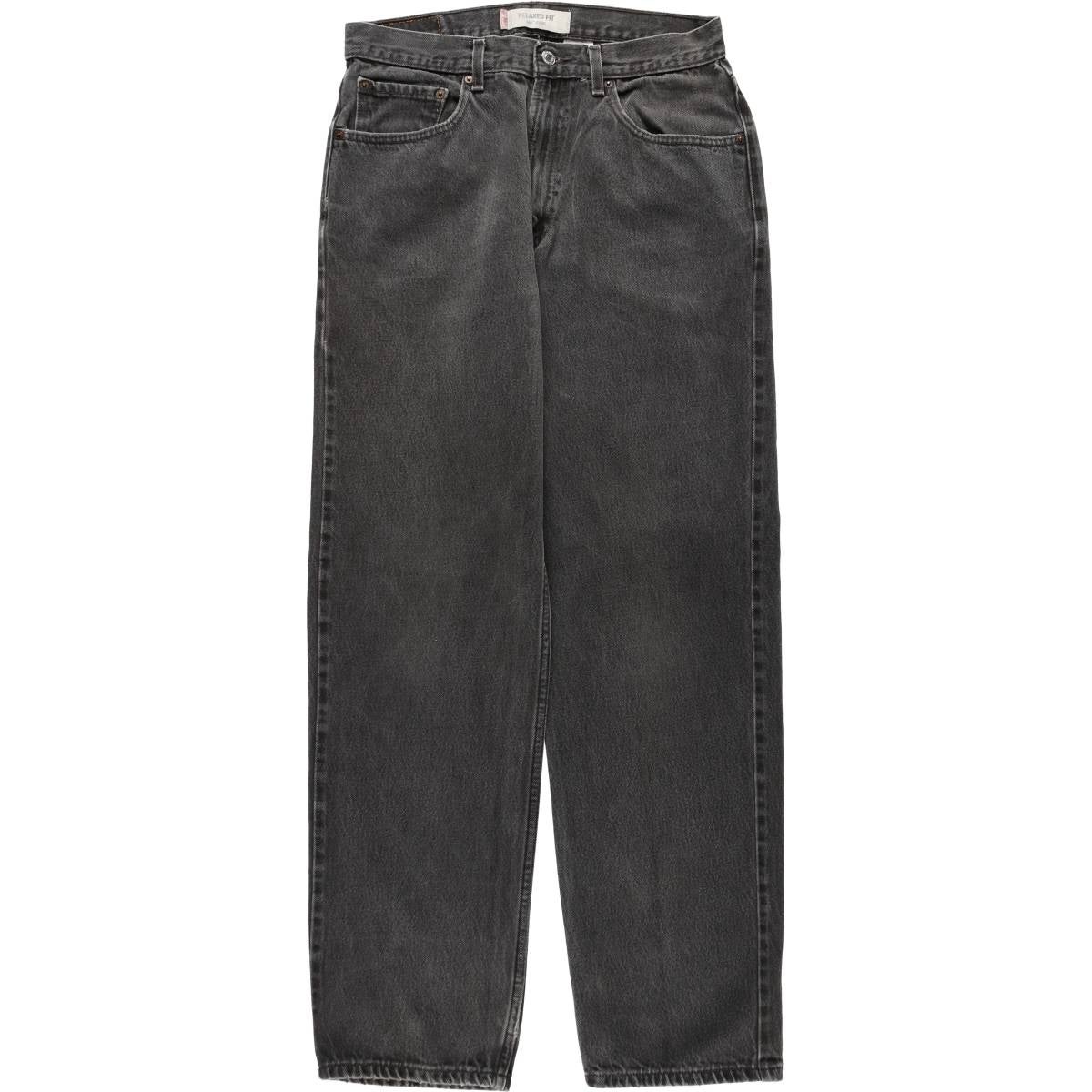 古着 00年代 リーバイス Levis 550 RELAXED FIT ブラックデニム