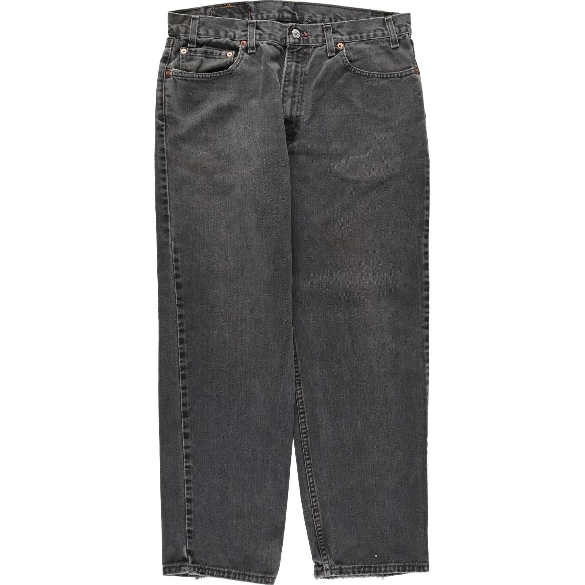 古着 00年代 リーバイス Levis 550 RELAXED FIT ブラックデニム