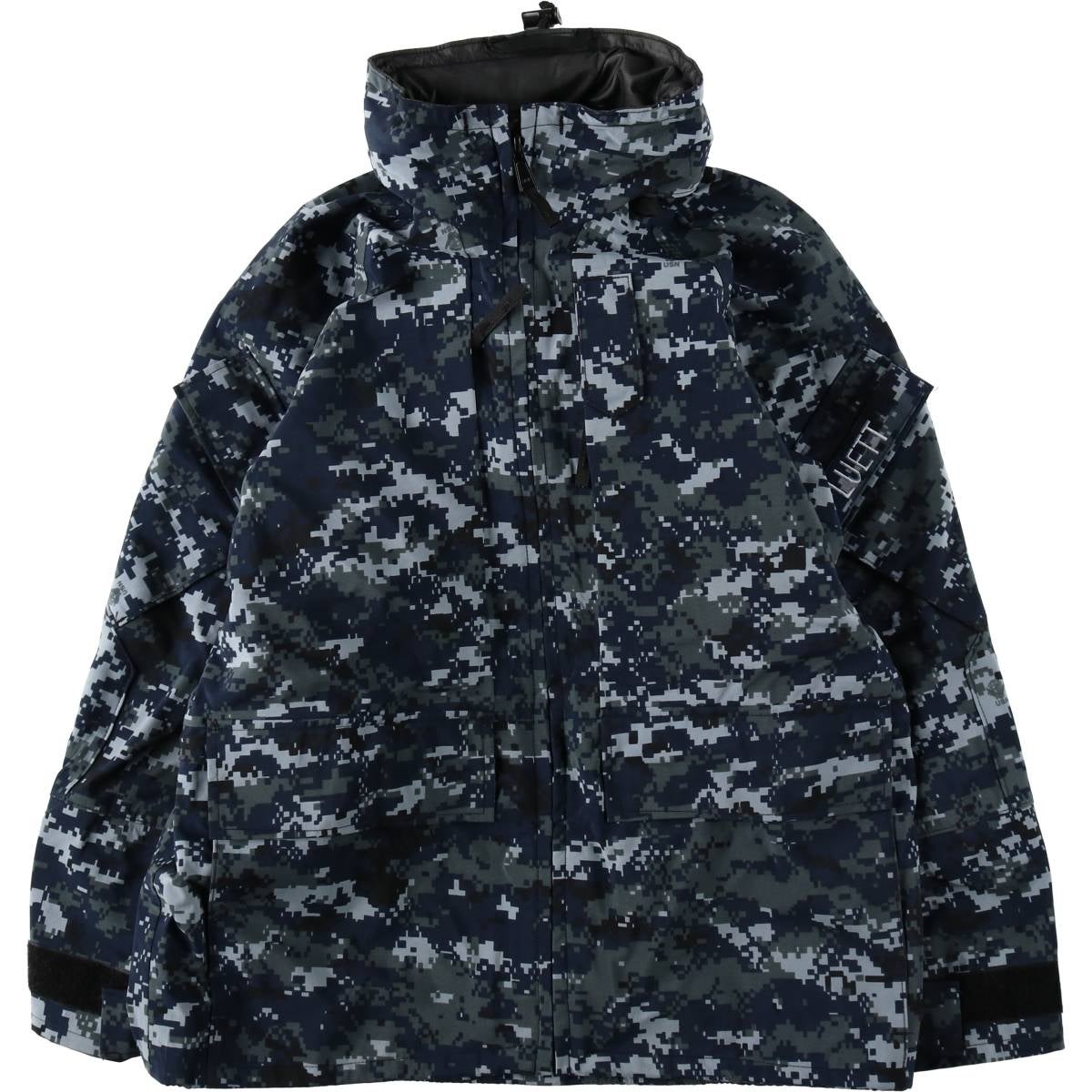 古着 米軍実品 U.S.NAVY 迷彩柄 デジタルカモ ミリタリー ゴアテックス