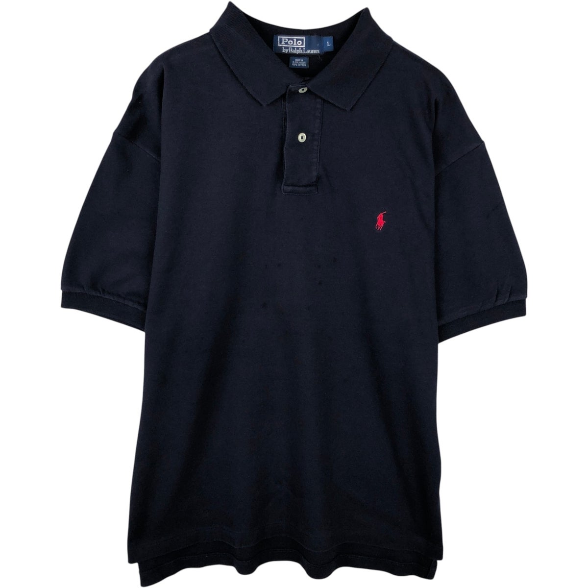 は*は様 POLO RALPH LAUREN 半袖ポロシャツ L NEW YOR 古着 ラルフローレン Ralph Lauren POLO by Ralph Lauren 半袖