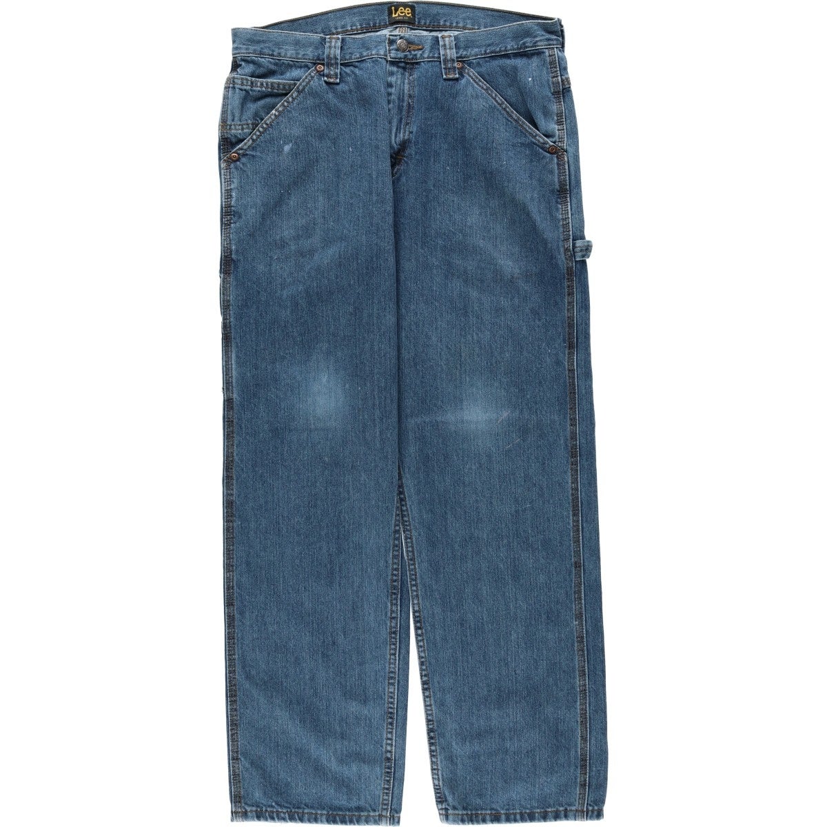 古着 リー Lee DUNGAREES デニムオーバーオール メンズw34相当
