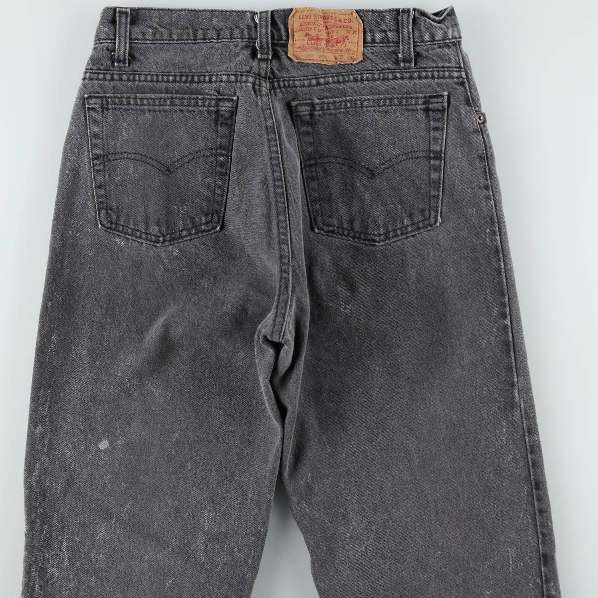 古着 90年代 リーバイス Levis 550-0253 ブラックデニム テーパード