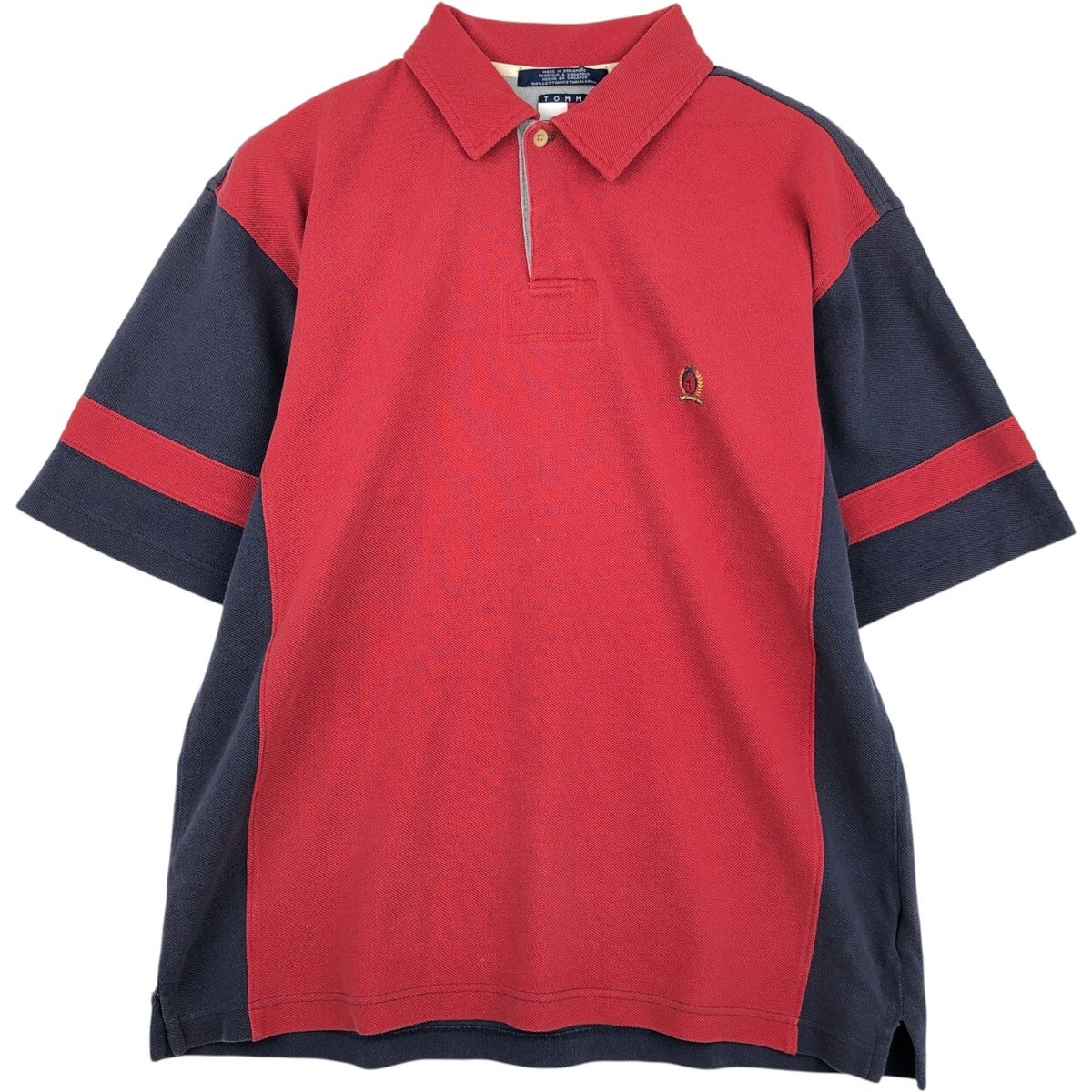 古着 トミーヒルフィガー TOMMY HILFIGER 半袖 ポロシャツ メンズM相当