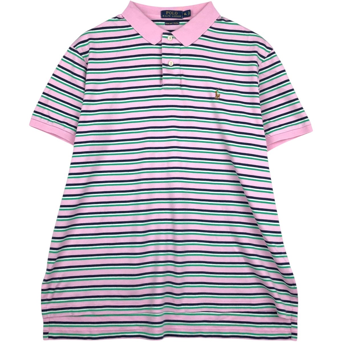 新品　ラルフローレンボーダーポロシャツメンズ　　　　 　　　XS 古着 ラルフローレン Ralph Lauren POLO by Ralph Lauren 半袖
