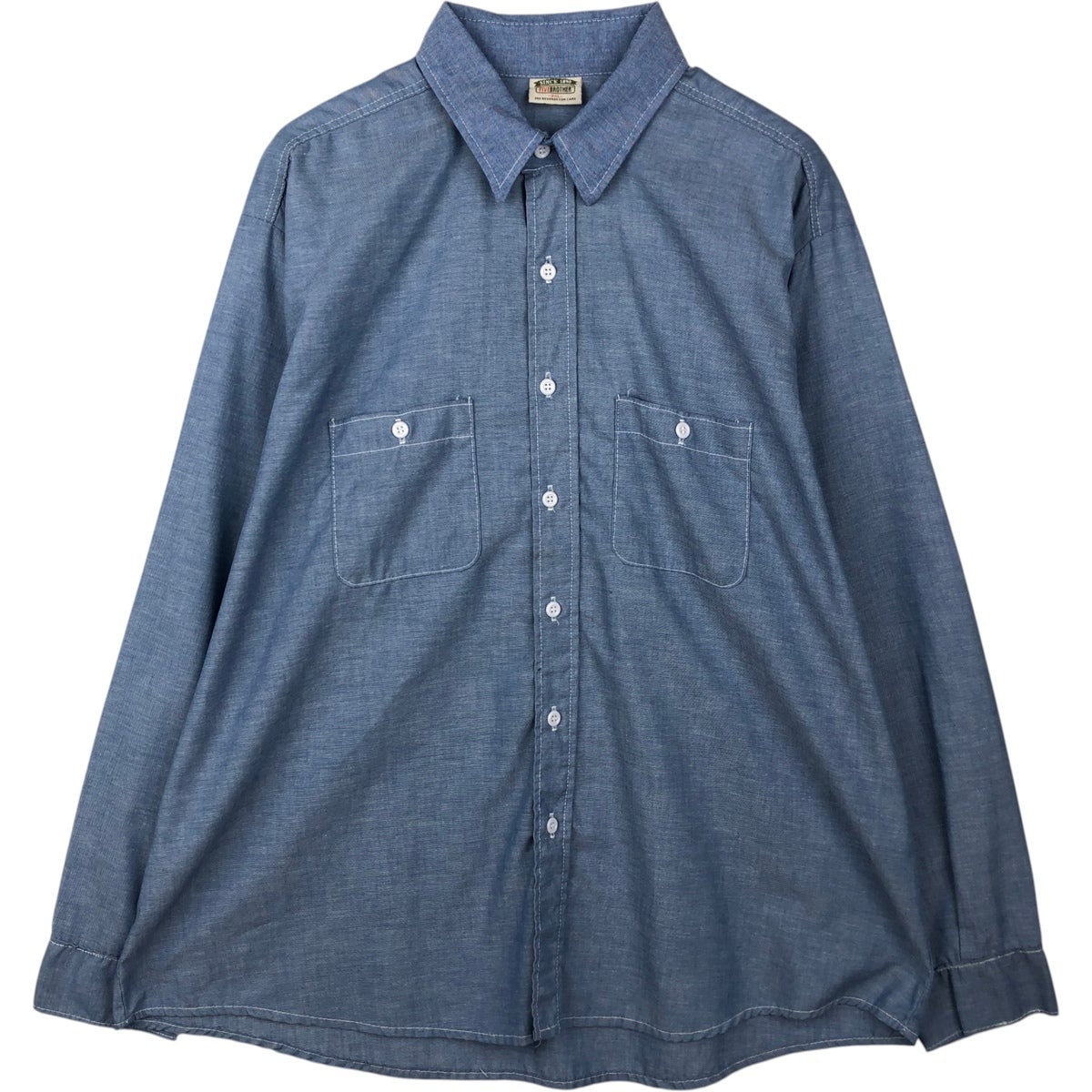 古着 90年代 ファイブブラザー Five Brother 長袖 ワークシャツ メンズ