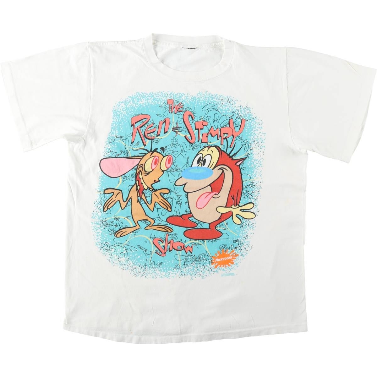 古着 90年代 Ren&Stimpy レンとスティンピー キャラクタープリントT