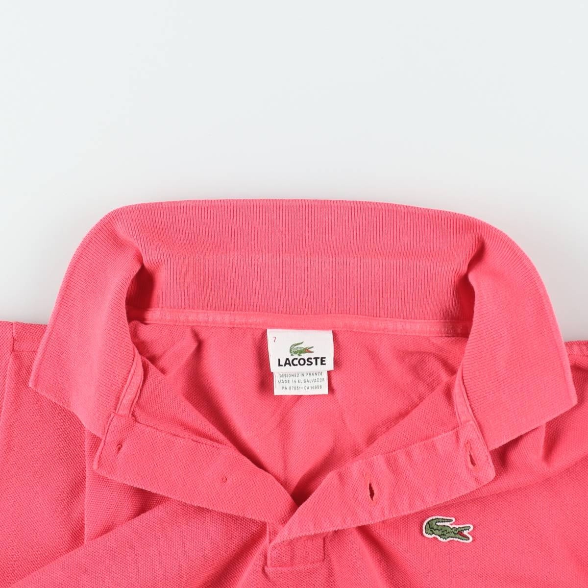 古着 ラコステ LACOSTE フランス企画 半袖 ポロシャツ メンズXXL相当