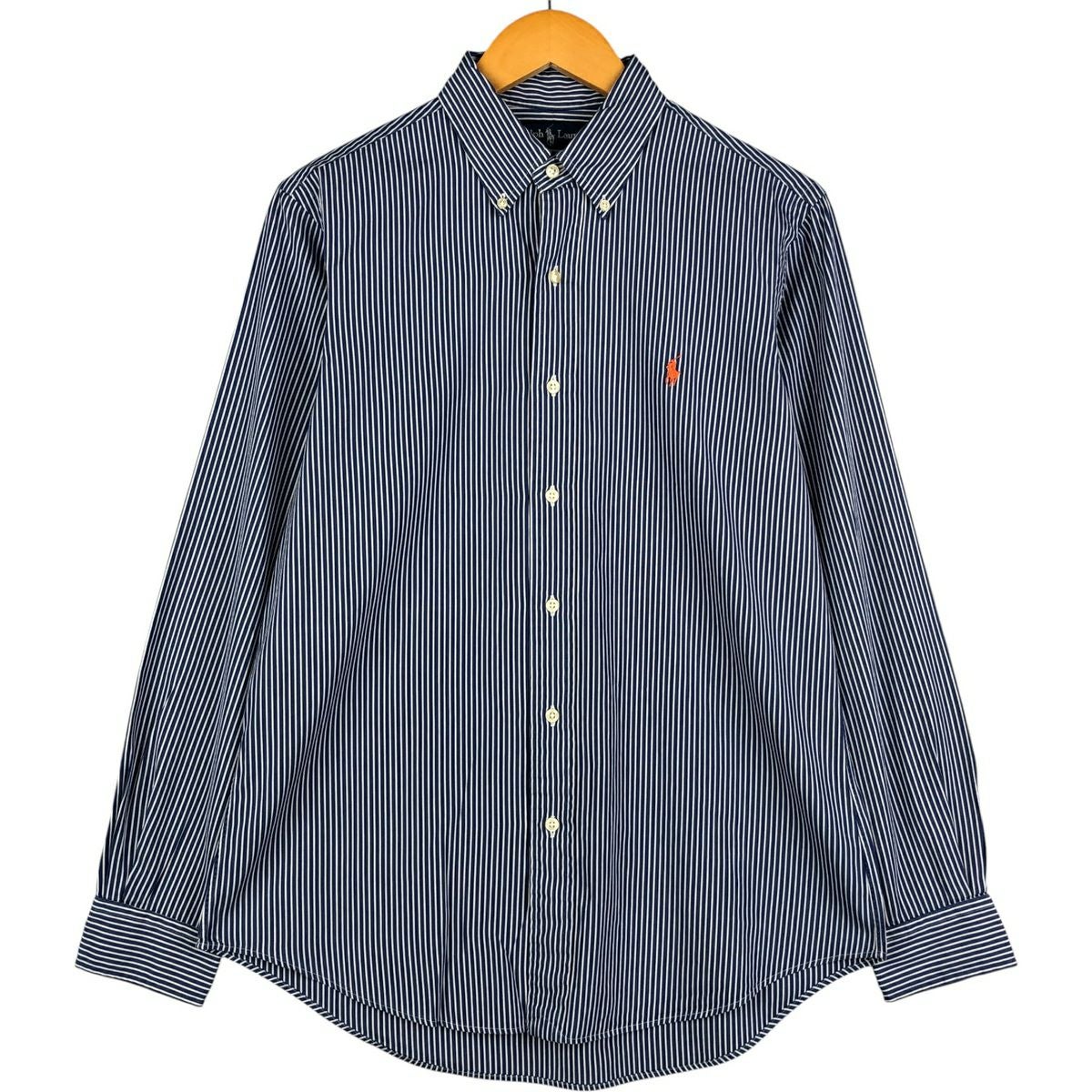 古着 ラルフローレン Ralph Lauren CUSTOM FIT 長袖 ボタンダウン