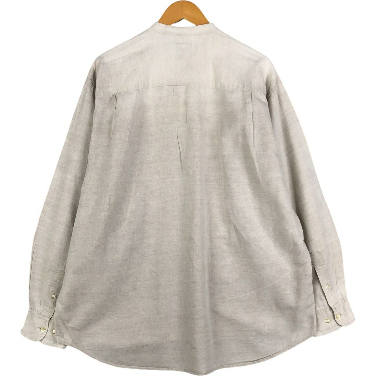古着 90年代 ギャップ GAP オールドギャップ ノーカラー 長袖 リネン