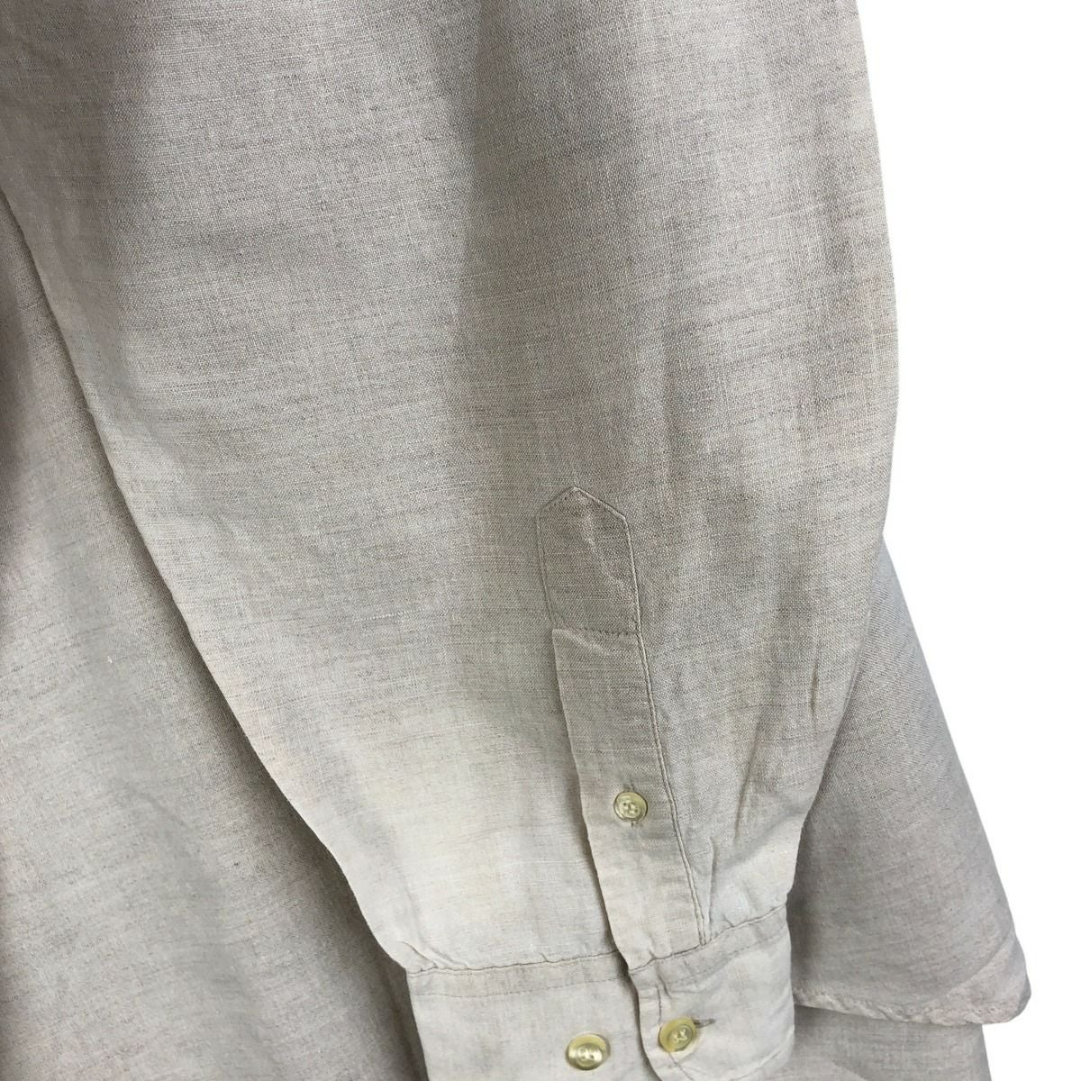 古着 90年代 ギャップ GAP オールドギャップ ノーカラー 長袖 リネン