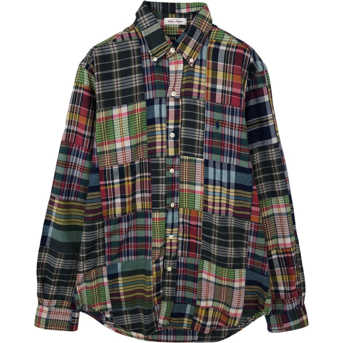 古着 ラルフローレン Ralph Lauren CLASSIC FIT INDIGO パッチワーク