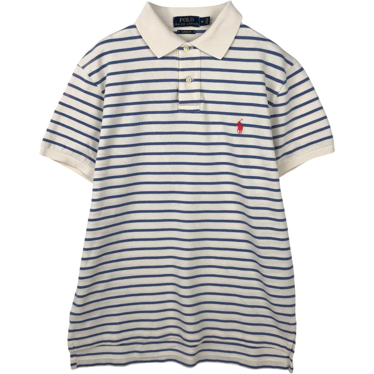 【新品タグ付き】POLO RALPH LAUREN ボーダー ポロシャツ　M Polo Ralph Lauren(ポロラルフローレン) ボーダーポロシャツ | 少し