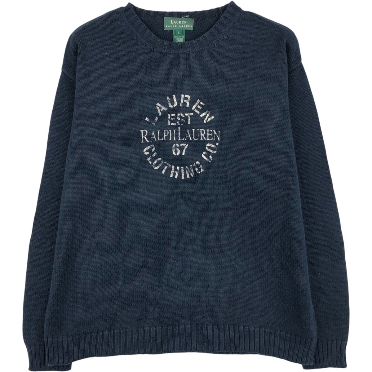 古着 ラルフローレン Ralph Lauren LAUREN ローレン ケーブル編み