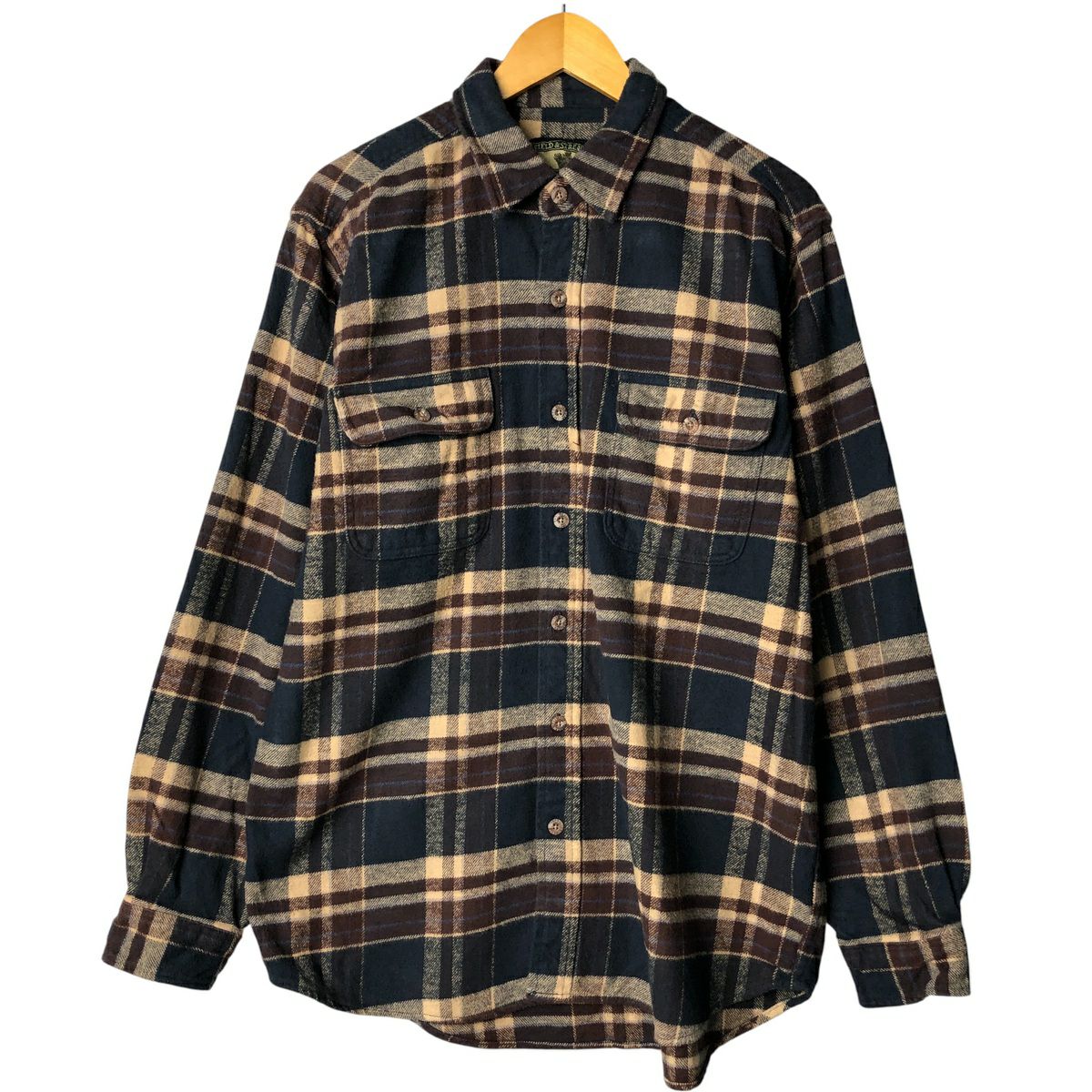 古着 フィールドアンドストリーム FIELD&STREAM オンブレチェック 長袖