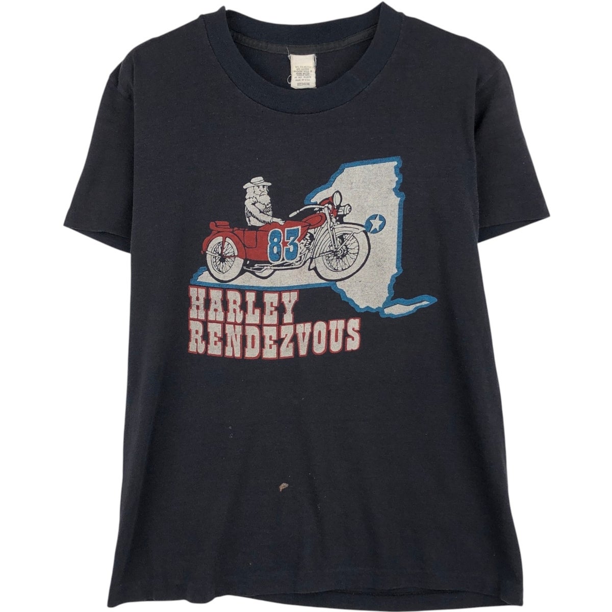 古着 80年代 STEDMAN Charlotte Motor Speedway モーターサイクル リンガーTシャツ USA製 レディースM相当 ヴィンテージ/eaa618919 古着 80年代 STEDMAN Charlotte Motor Speedway モーターサイクル