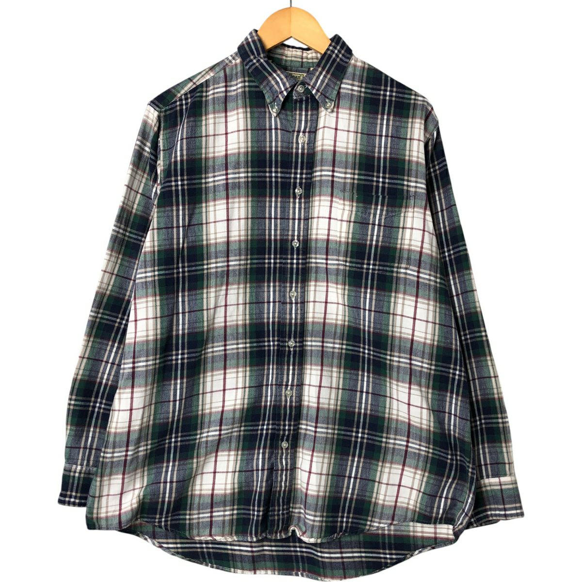 古着 80～90年代 エルエルビーン L.L.Bean 長袖 ボタンダウン ライト