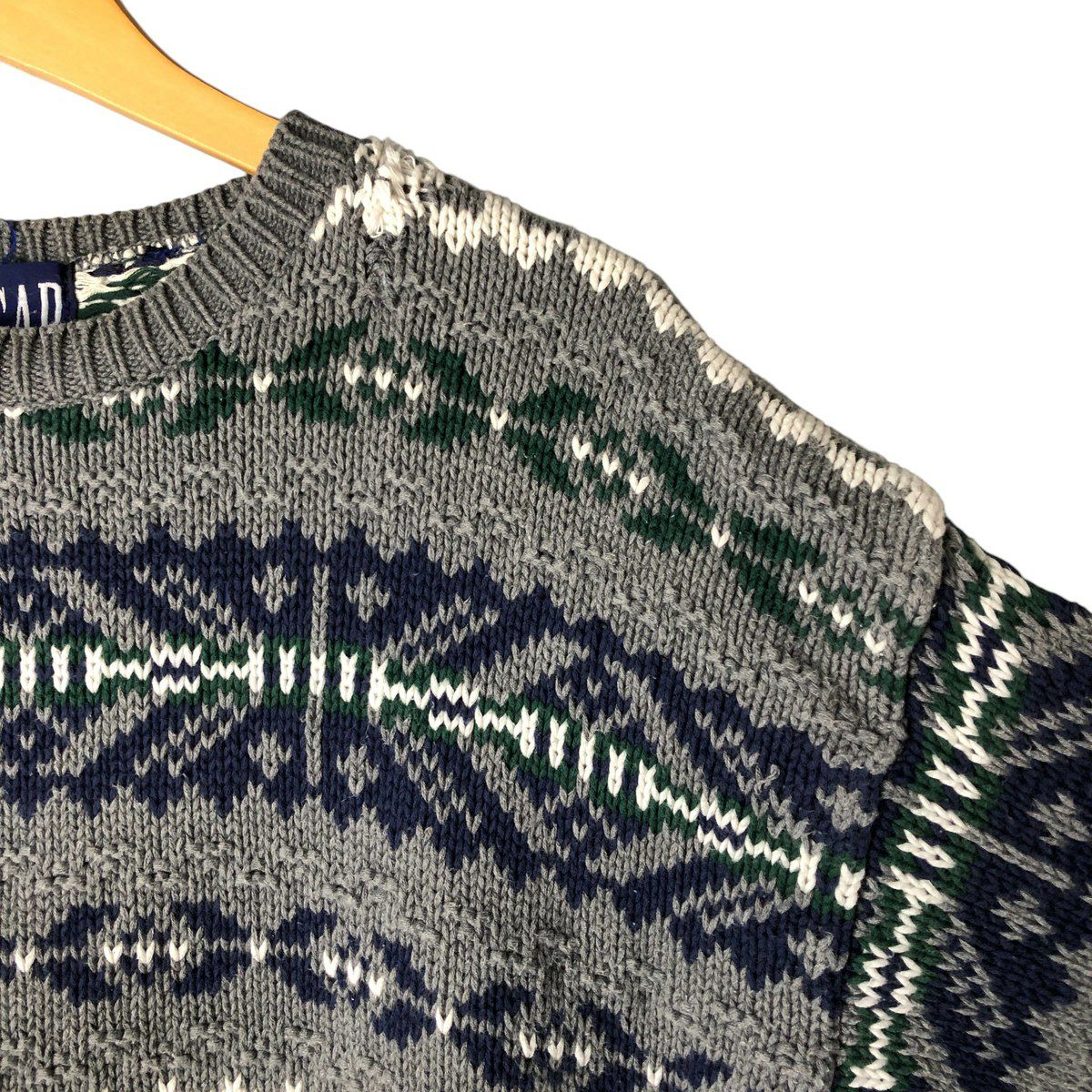 古着 90年代 ギャップ GAP オールドギャップ フェアアイル柄 ニット