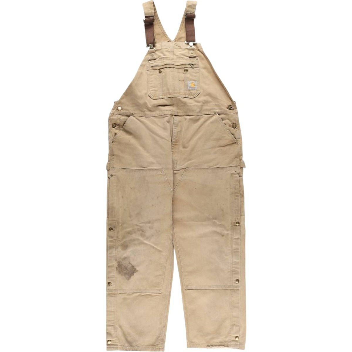 古着 ビッグサイズ カーハート Carhartt ダック 長袖 オールインワン