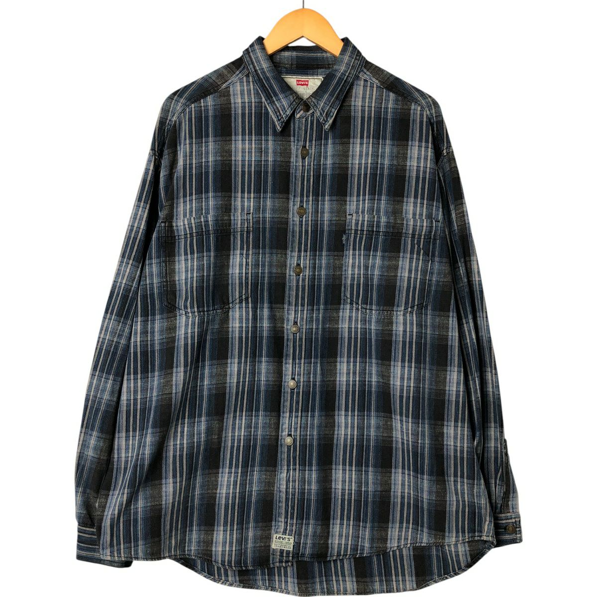 古着 90年代 リーバイス Levis 長袖 フランネルチェックシャツ メンズ
