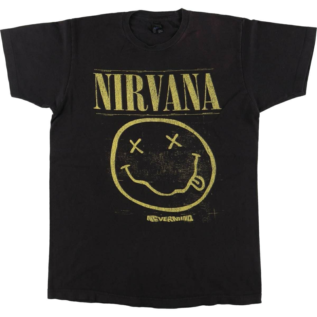 古着 tultex NIRVANA ニルヴァーナ バンドTシャツ バンT メンズM相当