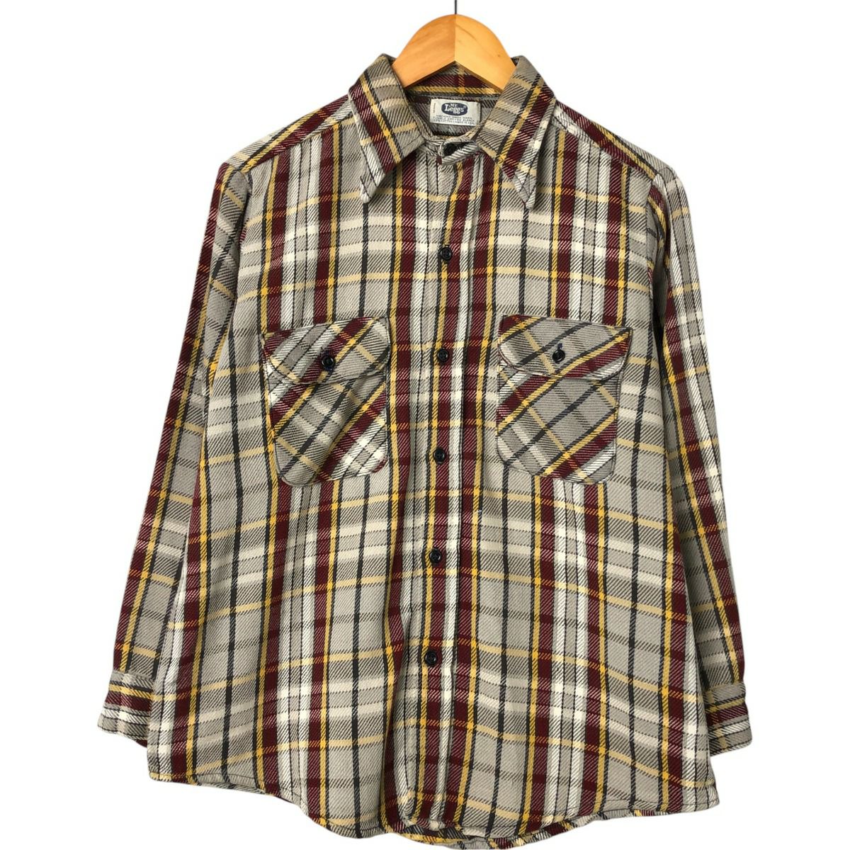 古着 70年代 ミスターレッグス Mr.Leggs 長袖 フランネルチェック