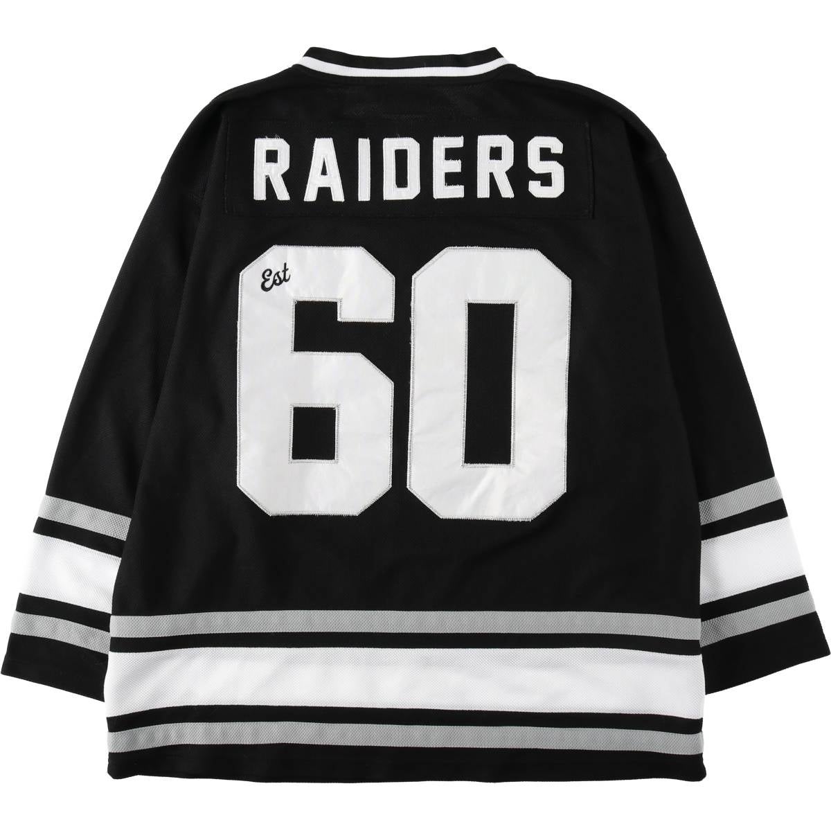 古着 NFL LAS VEGAS RAIDERS ラスベガスレイダース メッシュ Vネック