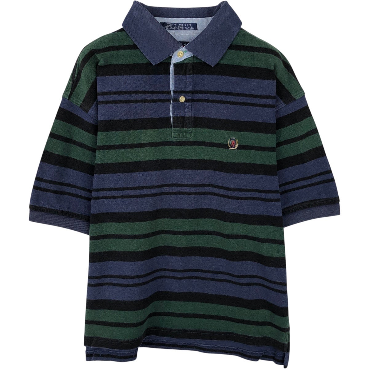 古着 90年代～ トミーヒルフィガー TOMMY HILFIGER 半袖 ボーダー