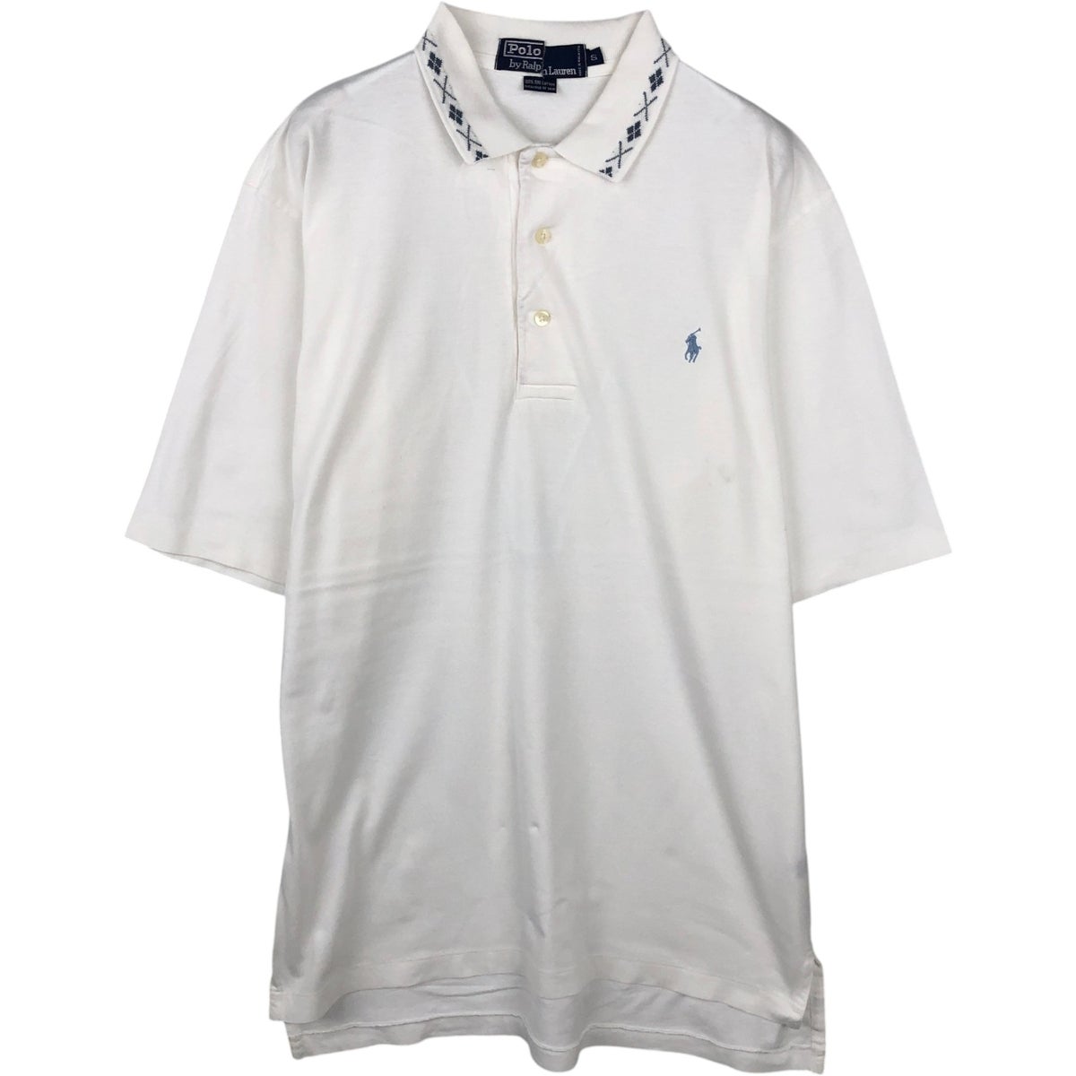 ラルフローレン　半袖　白シャツ　Ralph 古着 ラルフローレン Ralph Lauren POLO by Ralph Lauren 半袖