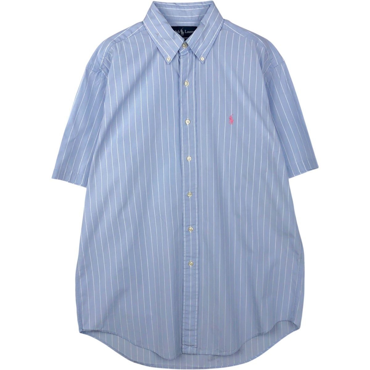 古着 ラルフローレン Ralph Lauren CLASSIC FIT シアサッカー 半袖