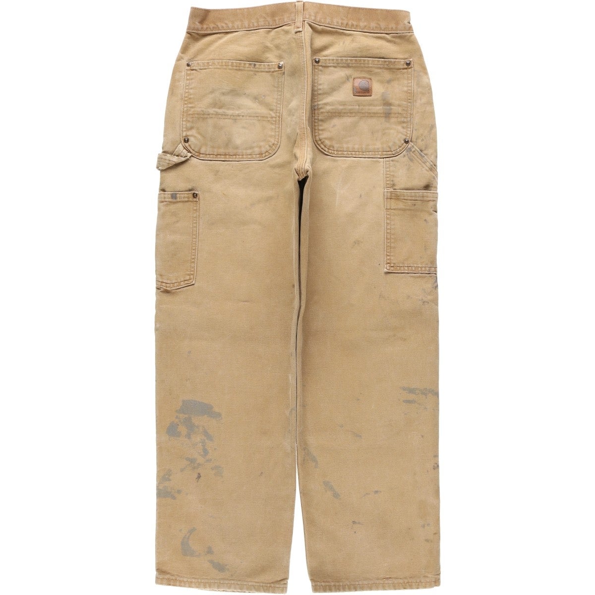 Carhartt カーハート ダブルニー ペインターパンツ 生成り W31 古着 カーハート Carhartt Original Dungaree Fit ペイント ダブルニー