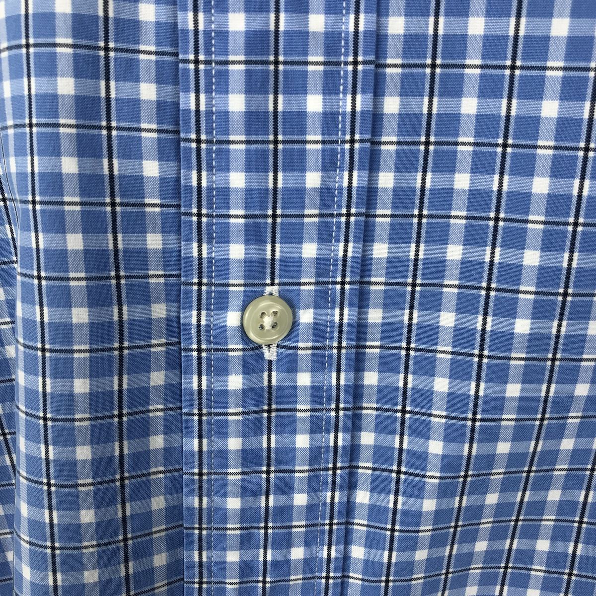 古着 ラルフローレン Ralph Lauren CLASSIC FIT クラシックフィット チェック柄 ボタンダウン 半袖 リネンシャツ メンズS相当/eaa626417 Ralph Lauren - 古着 ラルフローレン Ralph Lauren CLASSIC FIT
