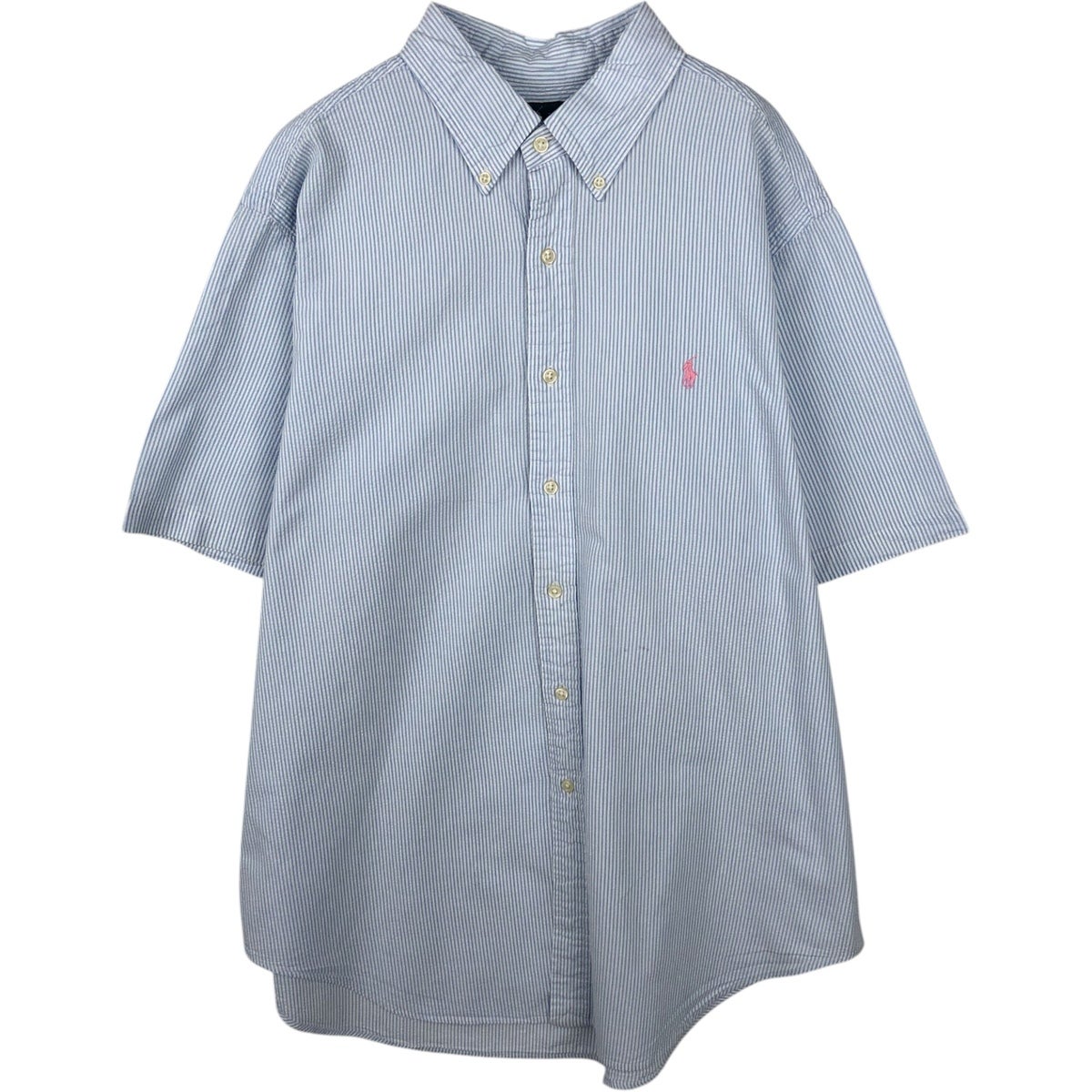 古着 ラルフローレン Ralph Lauren CLASSIC FIT マルチストライプ 半袖
