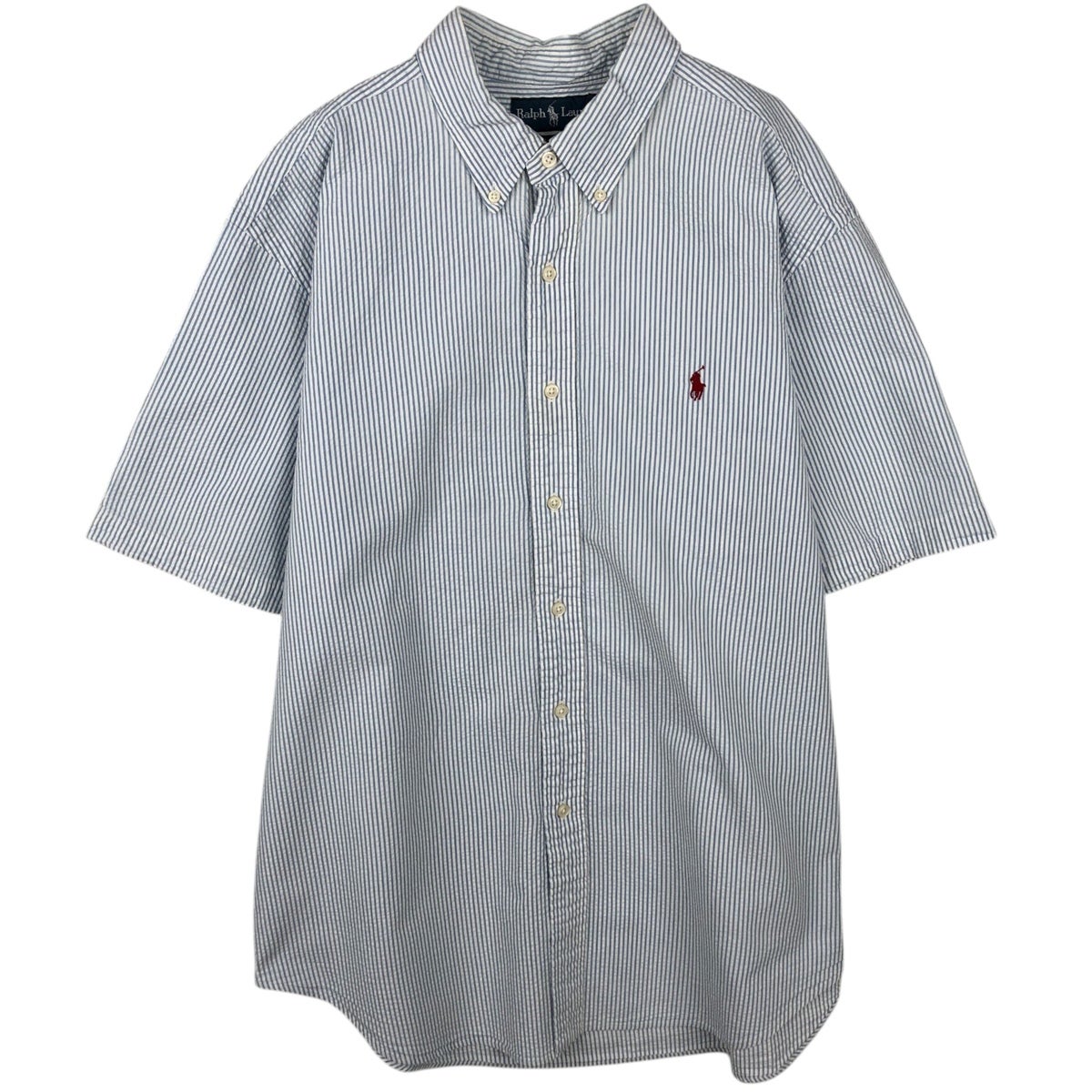 古着 ラルフローレン Ralph Lauren CLASSIC FIT 半袖 シアサッカー