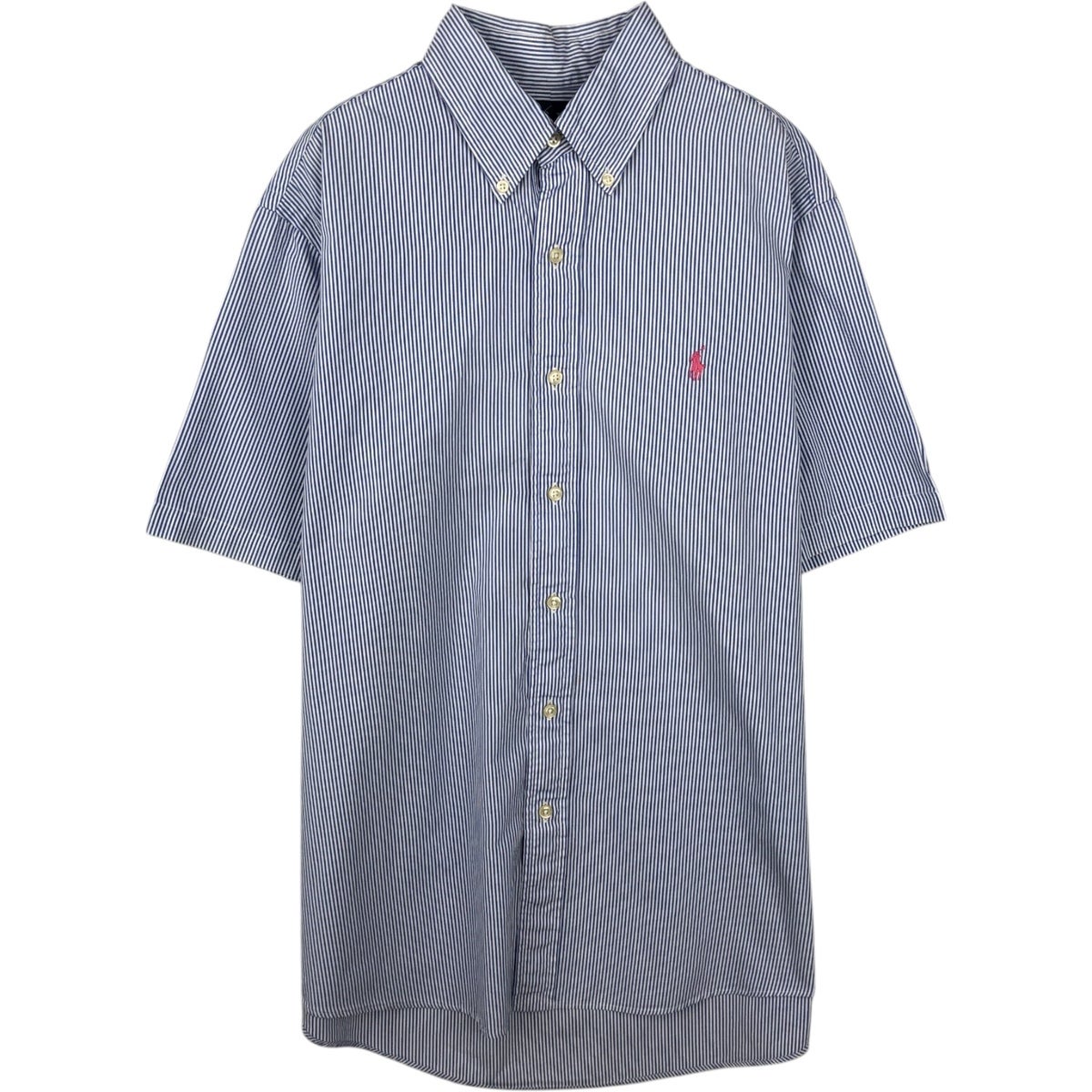 古着 ラルフローレン Ralph Lauren CUSTOM FIT シアサッカー 半袖