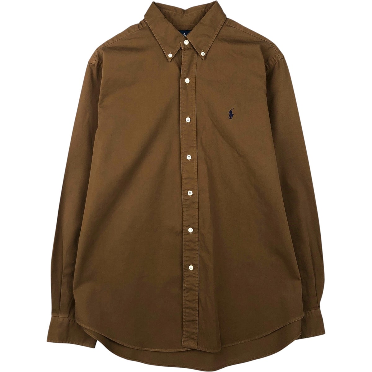 Ralph Lauren 古着 ブラウン クロップドシャツ XL POLO RALPH LAUREN - Ralph Lauren 古着 ブラウン クロップドシャツ XL