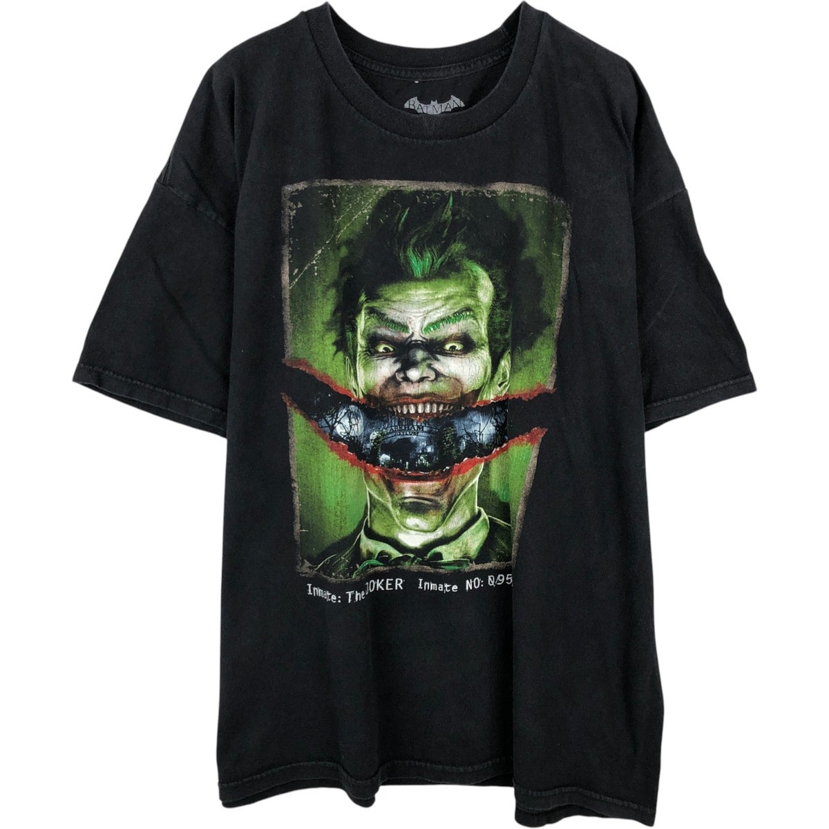 【未使用品】00s ジョーカー joker 映画L Tシャツ 顔 バットマン 古着 BATMAN バットマン JOKER ジョーカー 映画 ムービーTシャツ