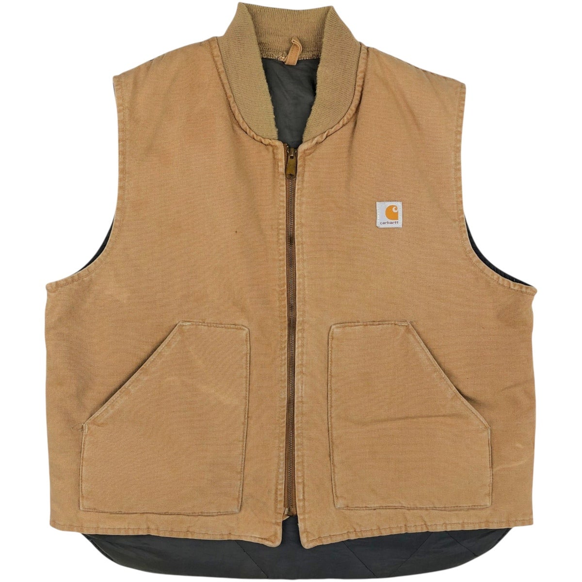 古着 カーハート Carhartt クラシックベスト 中綿入り ダックベスト