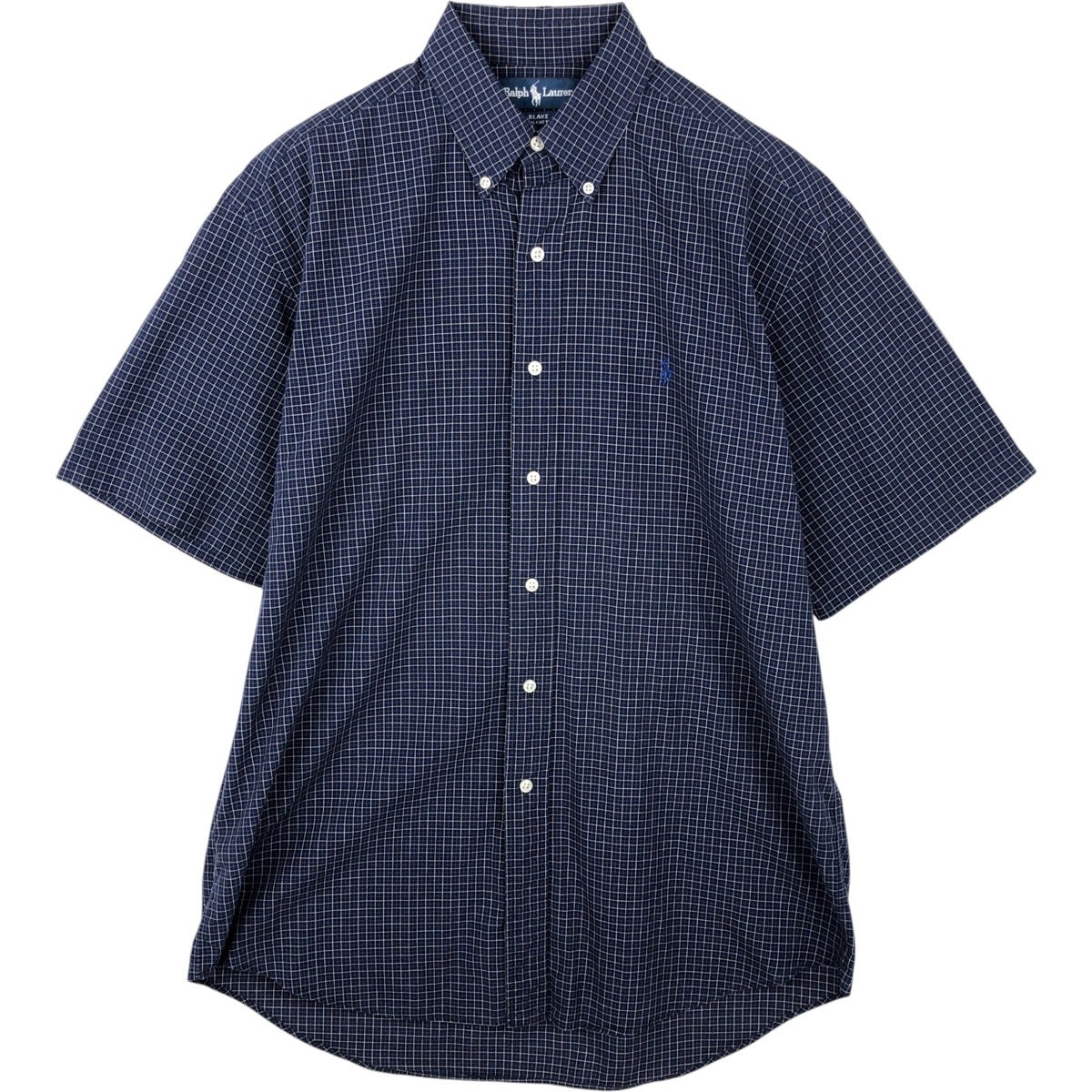 古着 ラルフローレン Ralph Lauren BLAKE 半袖 ボタンダウン チェック