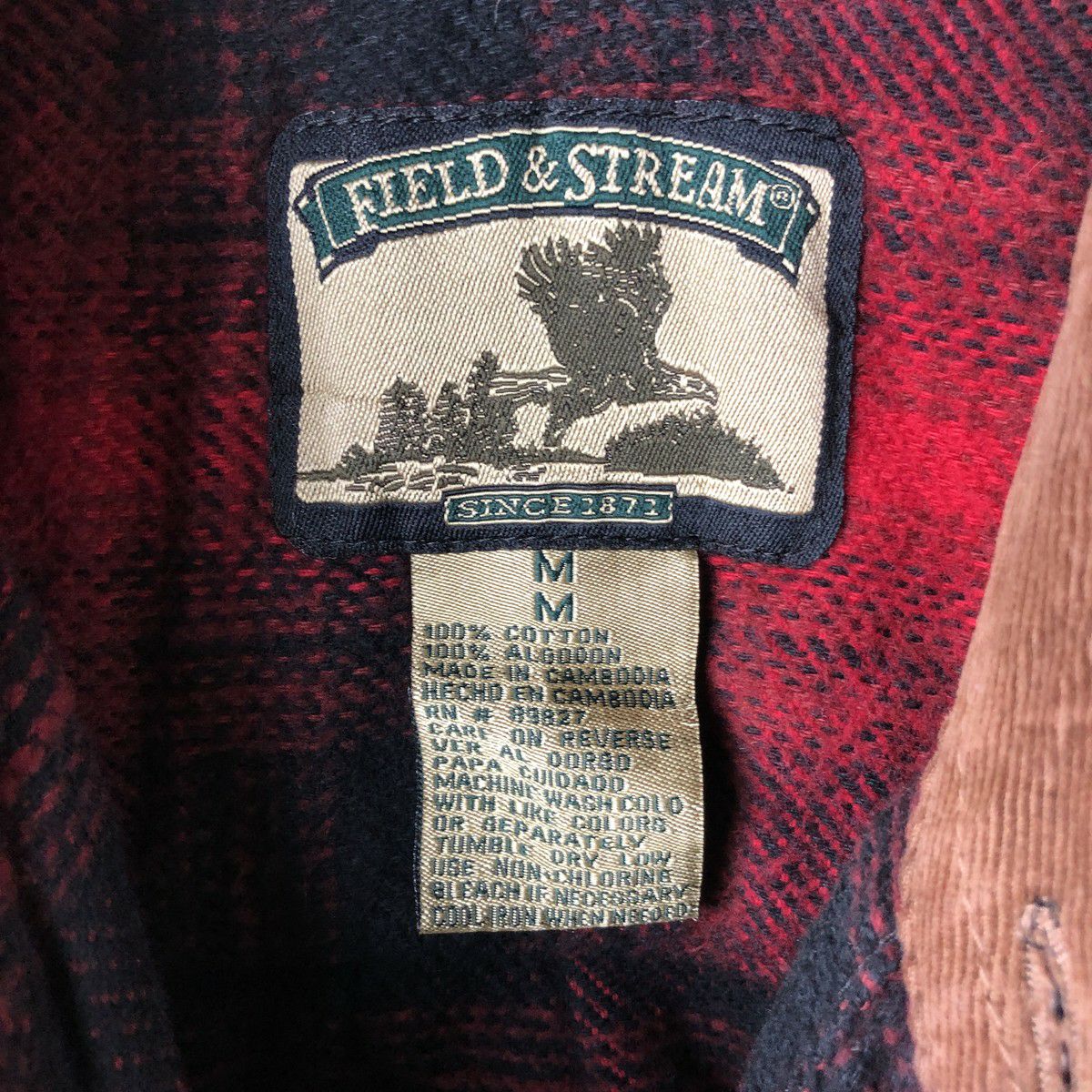 古着 90年代 フィールドアンドストリーム FIELD&STREAM オンブレ