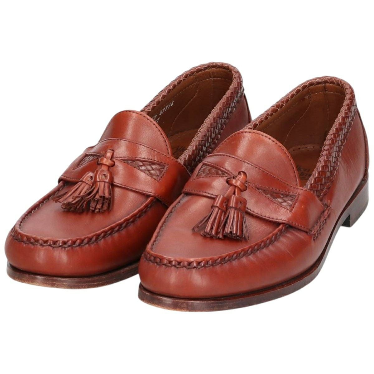 古着 アレンエドモンズ ALLEN EDMONDS MAXFIELD 編み込み タッセル