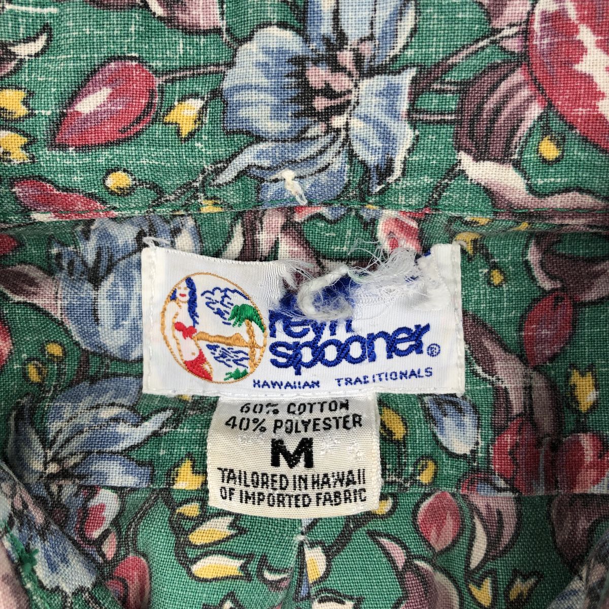 古着 90年代 レインスプーナー REYNSPOONER 水着 ビキニタグ 花柄