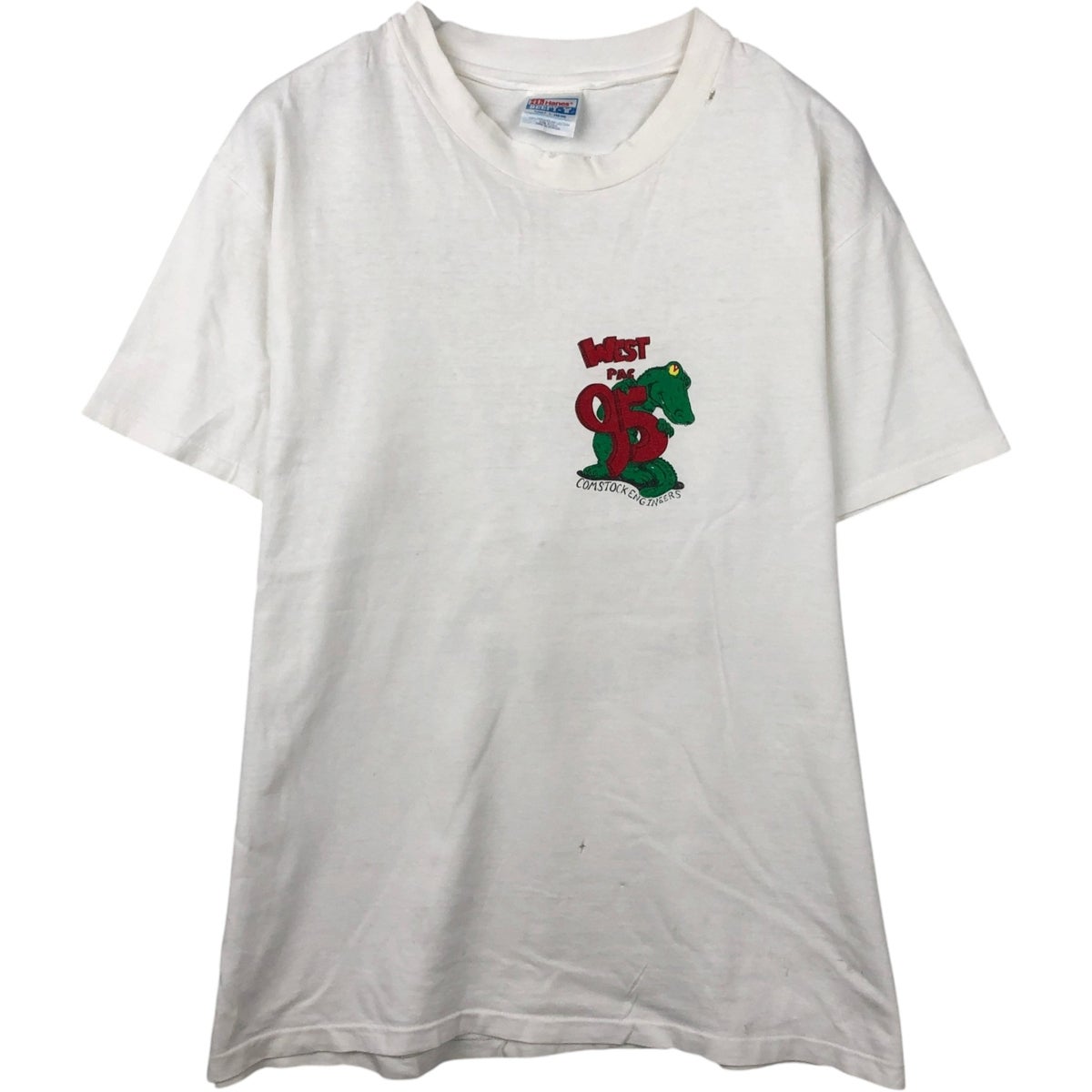 古着 90年代 ヘインズ Hanes BEEFY-T 青タグ 魚柄 アニマルTシャツ USA