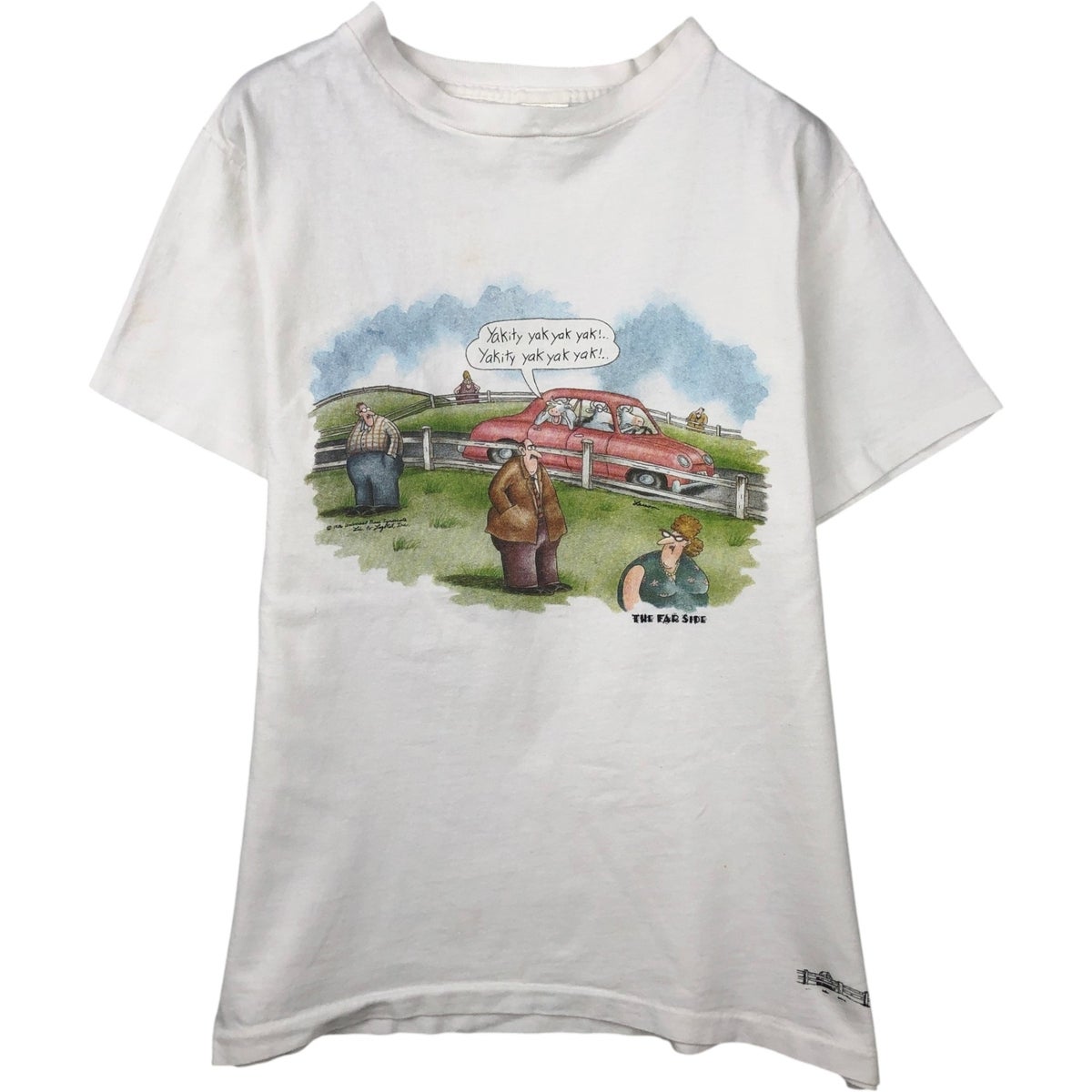 古着 80年代 The Far Side プリントTシャツ USA製 メンズL相当