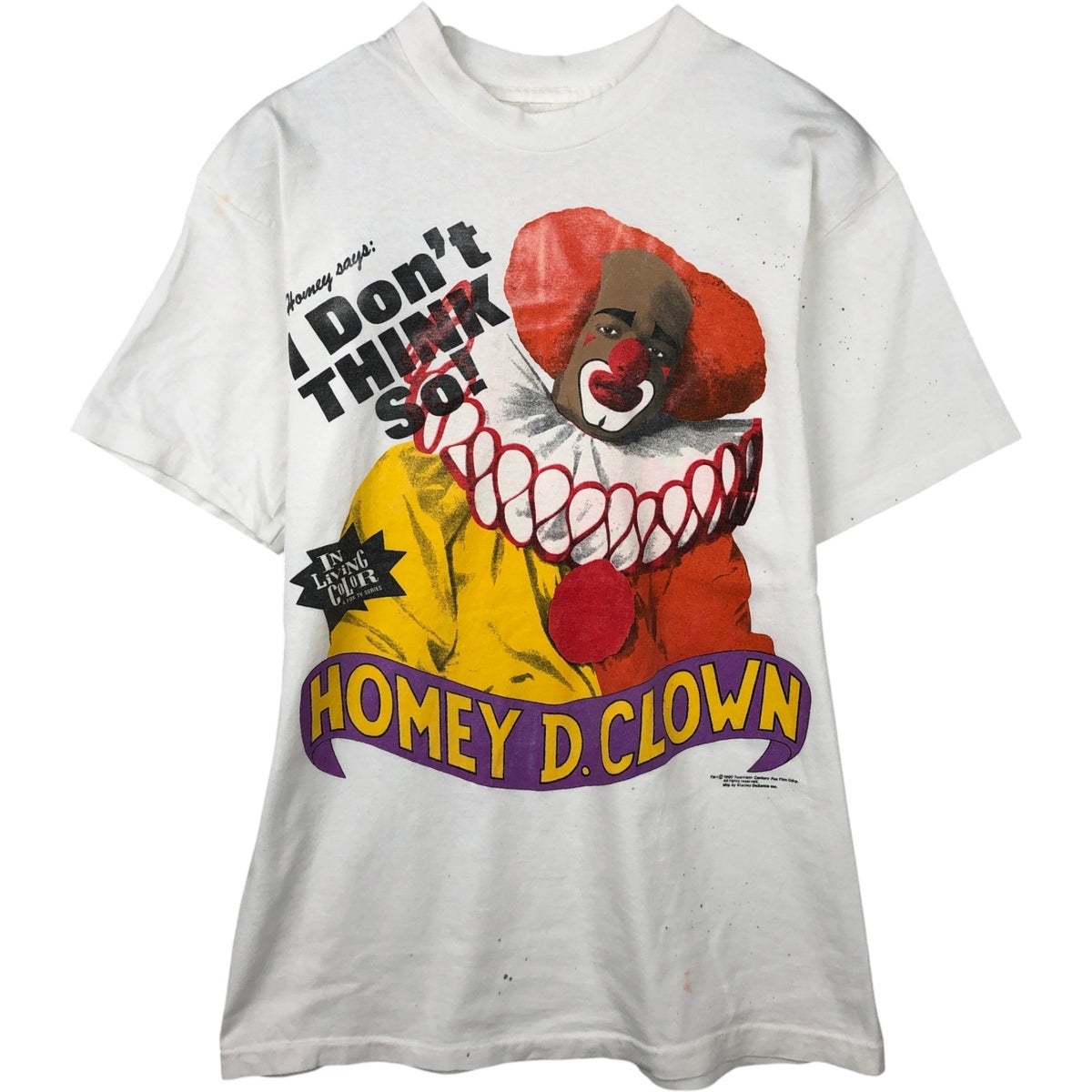 古着 90年代 In Living Color Homey D. Clown プリントTシャツ メンズS