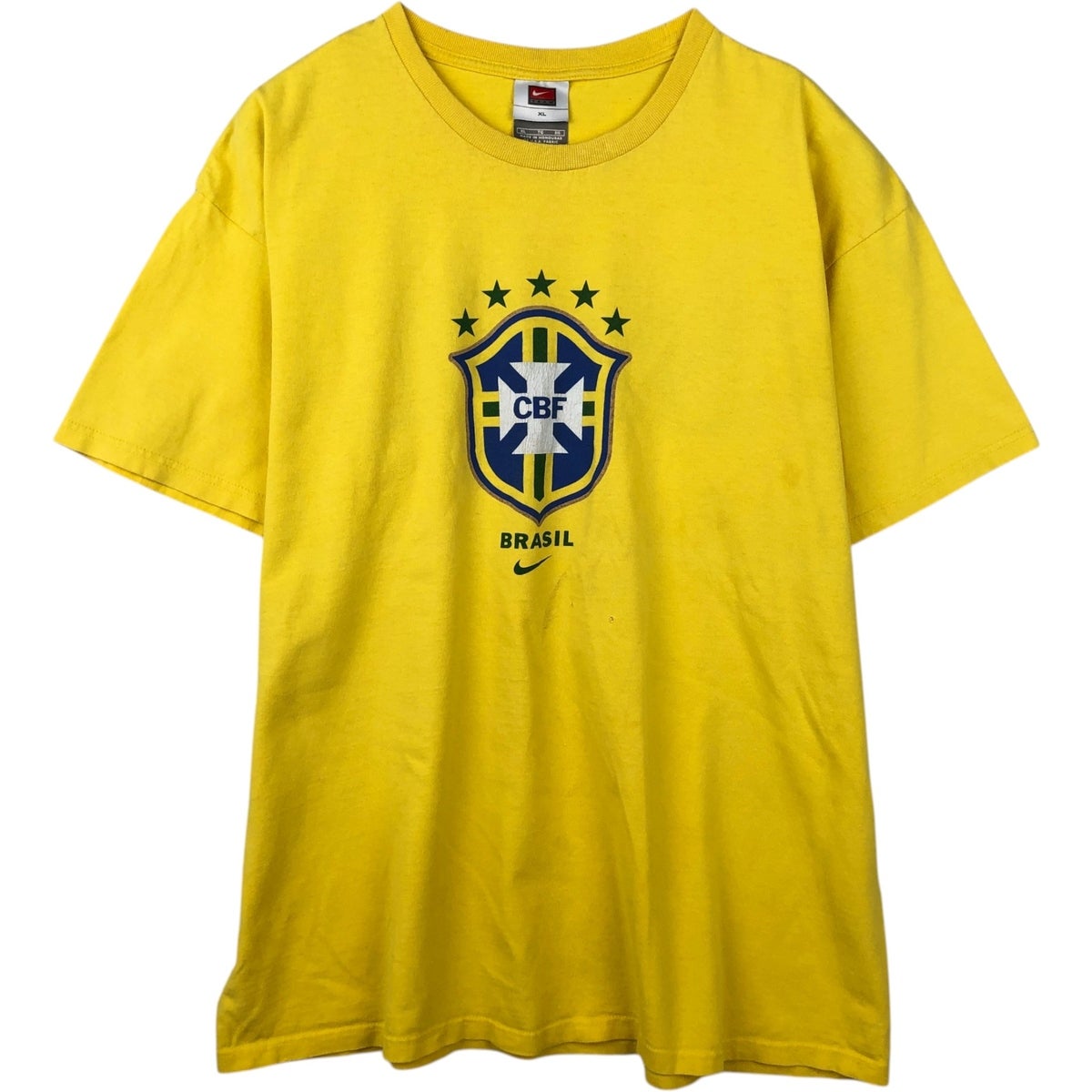 古着 00年代 ナイキ NIKE TEAM ブラジル代表 スポーツプリントTシャツ