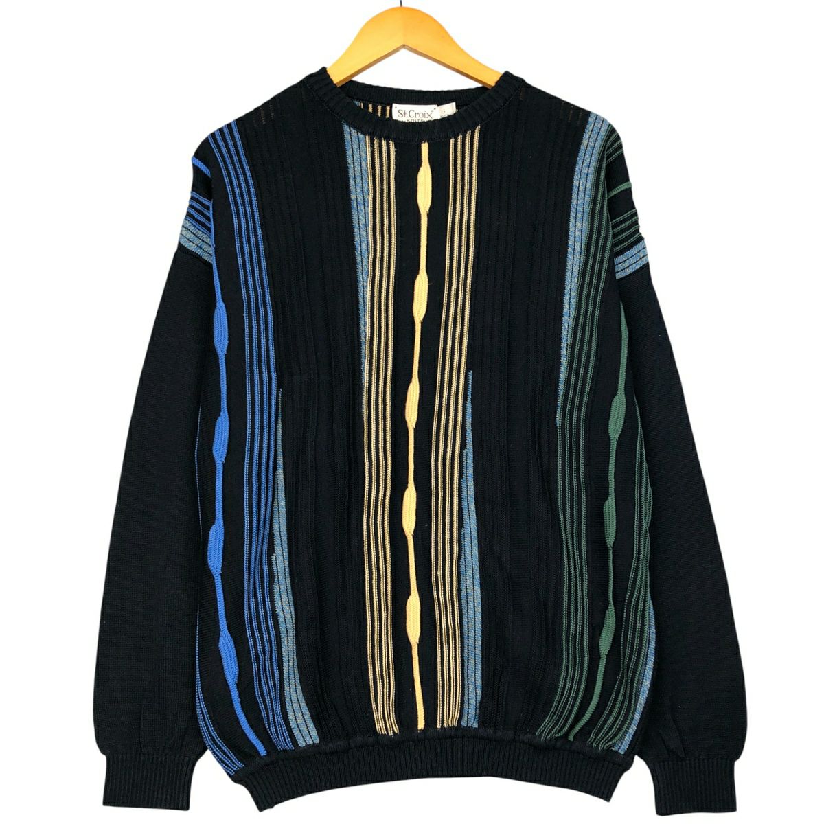 古着 ポールスミス Paul Smith 総柄 カウチンセーター メンズXL相当